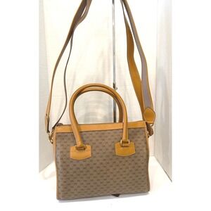 Gucci Microguccissima Satchel‎ Medium Tan Brown Vintage Crossbody Bag Purse